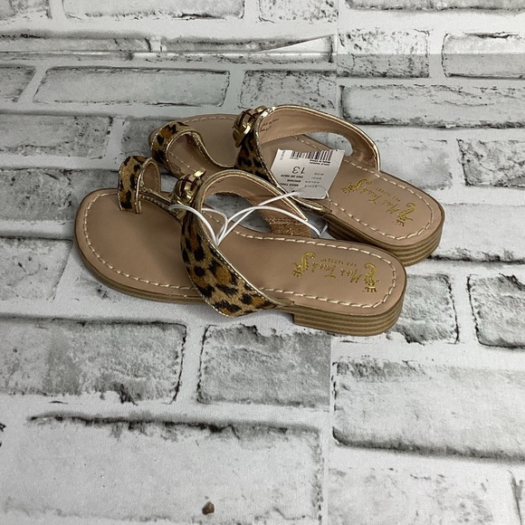 Miss Trish little girl leopard sandals size 13 - Picture 3 of 6